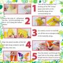 2 Pack Butterfly Suncatcher Wings Craft Kit Large DIY Fairy Wings Butterfly Wings Paper Crafts for Outdoors Decor Birthday Gifts Creative Art Projects Activity