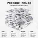 Full Size Comforter Set with 2 Pillowcase, American Desert Cowboy Soft 3 Pcs Bedding for Kids and Adults, Vintage Horse Mountain Western Comforter Set for Room Bedroom Bed Decor