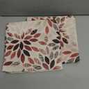 Burgundy Red Brown Pillow Covers 16x16 Inch Set of 2 Summer Rust Geometric Flower Outdoor Decorative Throw Pillows Farmhouse Dahlia Pillow Case Linen Square Cushion Cover for Home Sofa Bedroom