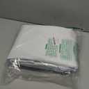 Diraysid 100% Blackout White Curtains Linen Curtains for Bedroom Grommet Thermal Insulated Room Darkening Drapes (2 Panels, W52 x L84 Inch)