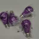 Nouscan Purple LED Light Bulbs, 9W Equivalent 60W, E26 Medium Base A19 Decorative Purple Colored Light Bulbs for Christmas, Halloween, Valentine's Day, Carnival Party Bars, Non-Dim, 4 Pack