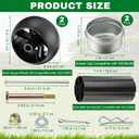 4 Pack Deck Gauge Wheels Kit with Bolts and Nuts and Deck Roller and Rod Set and Grease Cap Compatible with Husqvarna Lawn Mower 532174873 532176066 176066 595281301