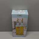 COOK WITH COLOR Glass Olive Oil Bottle Dispenser - 2 Pack- 17oz Oil and Vinegar Cruet - Olive Oil Carafe Decanter for Kitchen, Elegant Waves, Blue