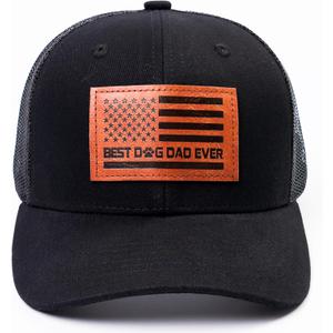3 x The Dogfather Trucker Hat for Men, Best Dog Dad Gifts, Adjustable Mesh Back Baseball Cap, Idea (One Size)