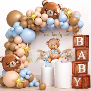 117 Teddy Bear Baby Shower Decorations for Boy Birthday Supplies Bearly Wait Backdrop Wood Grain Boxes with Letters Brown Blue Balloon Garland Kit Bear Theme Baby Shower Decor 117 Teddy Bear Baby Shower Decorations for Boy Birthday Supplies Bearly Wait Backdrop Wood Grain Boxes with Letters Brown Blue Balloon Garland Kit Bear Theme Baby Shower Decor