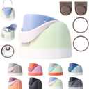 NebkDask Replacement Lid for Owala Freesip, Compatible with Owala Cup 16oz 24oz 32oz, Lid Replacement Accessory, BPA-Free with Two Gasket Replacement Stopper and Two Bottle O Seal Ring (Off-white）