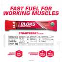CLIF BLOKS - Strawberry Flavor - Energy Chews - Non-GMO - Plant Based - Fast Fuel for Cycling and Running - Quick Carbohydrates and Electrolytes - 2.12 oz. (18 Count) (EXP 06/03/27)