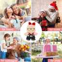 5-Piece Set of 15-17 cm Doll Clothing - Suitable for Girls, Including Black-Framed Glasses, Small Camera, Bow, and Transparent Doll Display Bag (No Doll) (Cowboy)