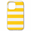 Compatible with iPhone 15 Case, Cute Fashion Aesthetic Striped Pattern Cover for Women, Shockproof Soft TPU and Hard PC Protective Phone Case for iPhone 15 6.1"- Yellow Stripe