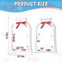 Geyoga 4-Pack K-pop Theme Photo Holder Keychain Cute Acrylic Goldfish Card Stand for Small Photos Round Desk Display Home Office Party Gift