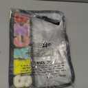 Snack Bag for Travel - Clear Chenille Varsity Letter Flat Pouch with Zipper, 12.28.46 inch Waterproof Clear Nylon Preppy Patch Makeup Cosmetic tote Bags for Women Girls