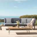 LVTXIII Outdoor Throw Pillows 20x20 Patio Waterproof Square Pillows with Piping Fade Resistant Accent Pillow for Spring Summer Garden Decoration, Set of 2, Strip Grey