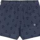 Gottex Boys Kids 2 Match Drawstring Swim Shorts Swimwear Chlorine Fade Resistant and Built-in 50+ UPF Uv Protection (Black /Multi)