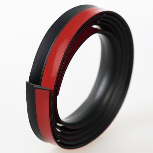 Trimold Carpet to Tile Floor Transition Strip, Black Self-Adhesive Threshold Edging Trim (Length 5m, Cover Thickness Within 5mm)