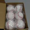 Furtrop Leather Baseball 6 Pack Official League Grade Baseballs Competition Level Baseball Balls Training Practice Baseballs for Unmarked Autographs, Pitching, Throwing, Baseball Gifts