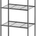 Sakugi 6-Tier Metal Storage Shelves - Space-Saving Shelf Organizer for Small Spaces, Compact Shelving Unit with Adjustable Feet for Kitchen, Garage, Laundry Room (17.7" x 12.5" x 69.6", Black)