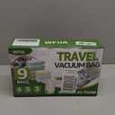 Vacuum Bags for Travel with Rechargeable air Pump, 3 Sizes Vacuum Seal Bags for Clothing, Space-Saving Compression Storage Bags for Travel & Closet Organization (9)