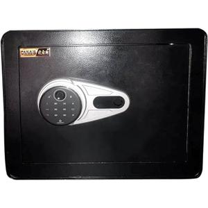 Fingerprint Safe Box, Electronic Code Safe Box Solid Steel Structure Smart Alarm Removable Partition Built-in Hook Cash Jewelry Storage Box(Size:380 * 300 * 300,Color:Black)