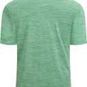 Alex Vando Mens Golf Shirt Moisture Wicking Quick-Dry Short Sleeve Casual Polo Shirts for Men (Green, S)