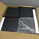 6x6 Post Base 4 Pcs, (Inner Size 5.6x5.6) Post Anchors, 13GA Thick Solid Steel & Black Powder Coated,Deck Post Brackets Support Deck Base Plate Pergola Brackets Fence Kit