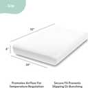 The Peanutshell 4-Pack Fitted Crib Sheet Set - Super Soft & Breathable Baby Girl Crib Sheets, Nursery Decor, Fit for Standard Mattress Cover- Whimsical Floral