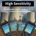 Geiger Counter,Portable Nuclear Radiation Detector with LCD Display and Smart Alarm,Hand-held Geiger Meter Beta,Gamma,X-ray,5 Types of Dosimeter,Rechargeable