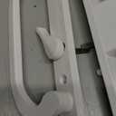 ACEPLANET Offset Position Keyed Sliding Patio Door Handleset with Mortise Lock, 45 Keyway, 3-15/16" H.C., Fits 1-3/8" to 2" Thick Doors, Non-Handed, White Diecast