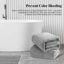 SEISSO Bath Towels, Extra Absorbent & Quick Drying Towels for Bathroom, Viscose Made from Bamboo Soft Bath Sheet (35 x 63inch), Premium Towel Multipurpose Use for Fitness, Spa, Yoga, Grey (2pack)