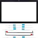 New A1419 A2115 A1862 LCD Display Front Glass Panel Cover with LCD Panel Adhesive Strip Kit Replacement for iMac 27" A1419 A2115 A1862 2012-2020 Year Glass Front Protective Glass