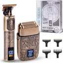 Ufree Foil Shavers Electric Razor for Men, Beard Trimmer Grooming Shaving Kit, Hair Trimmer, Cordless Head Shavers for Bald Men Barber Clippers, Birthday Gifts for Him (Bronze)