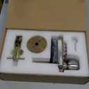 Keyless Entry Door Lock - Door Locks with Keypads, Deadbolt Lock Keypad Door Knob, Stainless Steel (Pass Code or Key) 100% Mechanical, No Electronic Gray