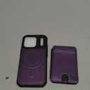 for iPhone 17 Pro Detachable Wallet Case with Card Holder, 2 in 1 RFID Blocking Credit Slots Kickstand Shockproof Phone Wallet for iPhone 17 Pro 6.3" Purple