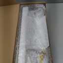 Shario White Floating Shelves - Set of 2, Wall Mounted Hanging Shelves with Grey Towel Rack, Decorative Storage Shelves for Bathroom, Kitchen, Living Room & Bedroom (White Grey, 15.7 Inches)