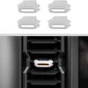 JWWY for Bronco Center Console Air Conditioning Vent Adjustment Device Decoration Cover Trim Compatible with Ford Bronco Interior Accessories 2021-2026+ 4PCS White