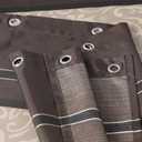 Seville Chocolate Farmhouse Polyester Printed Vintage Shower Curtain,Decorative Brown Waterproof Bathroom Curtains,72" W x 78" H-Chocolate/Brown