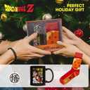 Culture Fly Dragon Ball Z 3-Piece Mug Gift Set, Socks, Christmas Ornament, Funny Characters Mugs, Stocking Stuffer, White Elephant Gag Gift