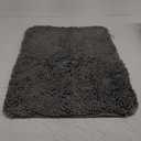 GORILLA GRIP Bath Rug Mat, Thick Soft Absorbent Chenille, Quick Dry Microfiber Mats, Rubber Backing Washable Shower Floor Rugs, Bathmat Runner, US Designed Bathroom Home Decor Accessories 24x17, Grey