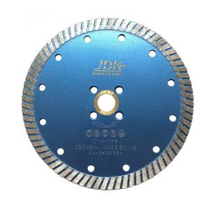 JDK 6 Inch Diamond Saw Blade for Granite, Marble, Quartz & Stone - Professional Continuous Rim Turbo Cutting Wheel for Angle Grinder & Masonry Saw - Fits 7/8" and 5/8" Arbor (JDK1801C)