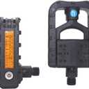 DRBIKE Folding Bike Pedals - Bicycle Foldable Pedals with Nylon, Universal 9/16 inch Non-Slip Cycling Pedals for Folding Bike, BMX Bike, Road Bike, Mountain Bike MTB, Black