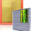 Engine & Cabin Air Filter Kit for Tacoma (2016-2023) 3.5L V6 Only | NOT FOR 2.7L L4 | Replaces OE 178010P100, 178010S020