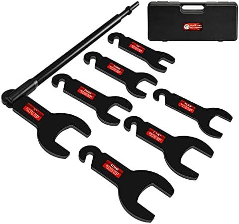 BETOOLL 8PCS Pneumatic Fan Clutch Wrench - 43300 Removal Tool Kit, Auto Repair Spanner Kit Installs Compatible With Ford, GM, Chrysler and Jeep