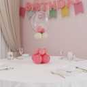YALLOVE Clear Acrylic Tabletop Balloon Stand Kit, 15.75 Inch 10 pack Ballon Stick Holder with Base for Centerpiece Party Decoration (Balloons Not Included)