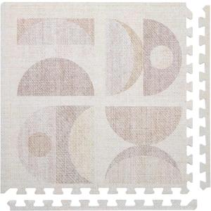 Play Mat – 4x8 Sandstone Luna – Set of 8 Tiles – EVA Foam Play Mat for Floor, Soft Interlocking Mats for Hard Floors
