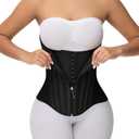 SHAPSHE Waist Trainer for Women Tummy Control Corset Sport Workout Body Shaper Postpartum Belly Band Gym (Black, XXL)