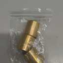 uxcell 3pcs Sleeve Bearings 7/8" Bore 1" OD 1" Length Cast Brass Self-Lubricating Bushing