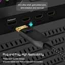 DP1.4 Fiber Optic Cable 10m(32.8ft), Ultra High Speed 32.4Gbps DisplayPort Cable 8K@60Hz 4K@144Hz 2K @165Hz Slim Braided Cable