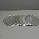 BUWUSMU 8 Pcs 8 Inch Pizza Pan with Holes Aluminum Mesh Pizza Screen Seamless Round Mesh Pizza Tray for Oven Nonstick Baking Pizza Sheet for Home Kitchen Bakery Restaurant BBQ Party Cookware Supplies (Sliver)