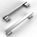 Amerdeco 10 Pack Polished Chrome Cabinet Pulls 5 Inch(128mm) Hole Centers Kitchen Cabinet Handles Hardware Centers Kitchen Handles for Cabinets Cupboard Handles Drawer Pulls