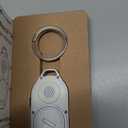 Rolling Square AirNotch Pro – Android Find Hub Only - Bluetooth Tracker Keychain, Replaceable Batteries, Loud 360° Sound, Anti-Loss Locator, Glow-in-The-Dark, Waterproof, White