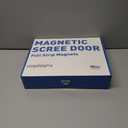 Magnetic Thermal Insulated Door Curtain Fits Door Size 38" x 83", Curtain Size 40" x 84", Thicker Layered Fabric Insulated Door Cover, Keep Warm Winter & Cool Summer, Dark Grey Fabric